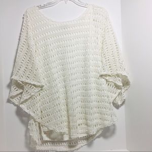 CB White Lace Poncho